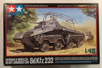 Tamiya 1/48 Military Miniature German 8-Wheel Heavy Armored Car Sd Kfz232 MM74 imagen 1