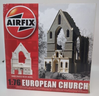 AIRFIX 1/76 UNDECORATED RESIN MODEL EUROPEAN CHURCH (Resin Model) 75006