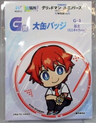 D-Techno WEB Lottery Gridman Universe G Prize Yuta Hibiki Large Can Badge