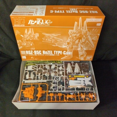Bandai Spirits HGUC 1/144 Mobile Suit Gundam Unicorn ReZEL C Type General Revil Deployment Machine gambar 1
