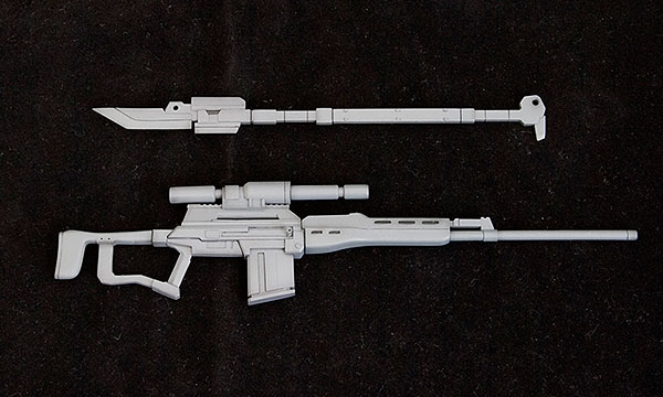 Kotobukiya M.S.G Modeling Support Goods - Weapon Unit MW09 Naginata Sniper Rifle imagen 1
