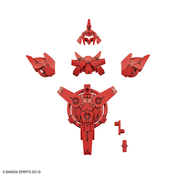 BANDAI SPIRITS 30MM 1/144 Commander Aircraft Optional Armor [for Porta Nova / Red] Plastic Model
