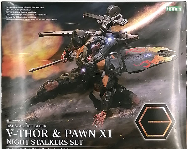 Kotobukiya Hexa Gear V-THOR & PAWN X1 NIGHT STALKERS SET 1/24 Kit Block (Kotobukiya Shop Exclusive) 图片 1