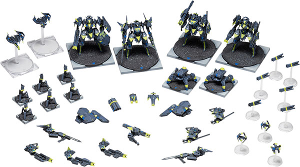 Queti Tectonics Ember: Obsidian Protocol UN Core Pack Plastic Model Kit