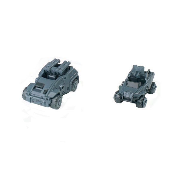 SHEIK MAINLAND 3 min project Series Lynx Combat Vehicle & Porcupine Combat Vehicle 1/18 Scale Plastic Model Kit (Gray) รูปภาพ 1