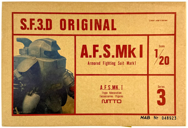 NITTO S.F.3.D ORIGINAL 1/20 Series 3 A.F.S Mk I Plastic Model