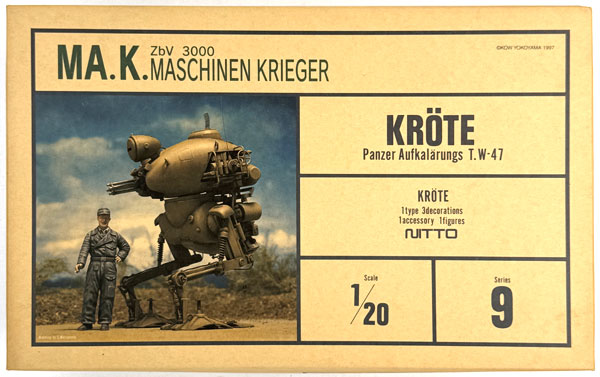 NITTO Ma.K. MASCHINEN KRIEGER ZbV 3000 1/20 Series 9 KROTE Plastic Model รูปภาพ 1