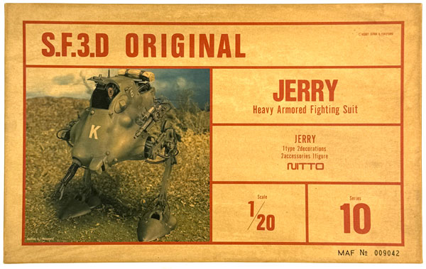 NITTO S.F.3.D ORIGINAL 1/20 Series 10 JERRY Plastic Model