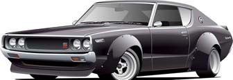 Fujimi 1/24 Inch-up Series No.136 Kenmeri 2 Door Works Style Plastic Model Bild 1