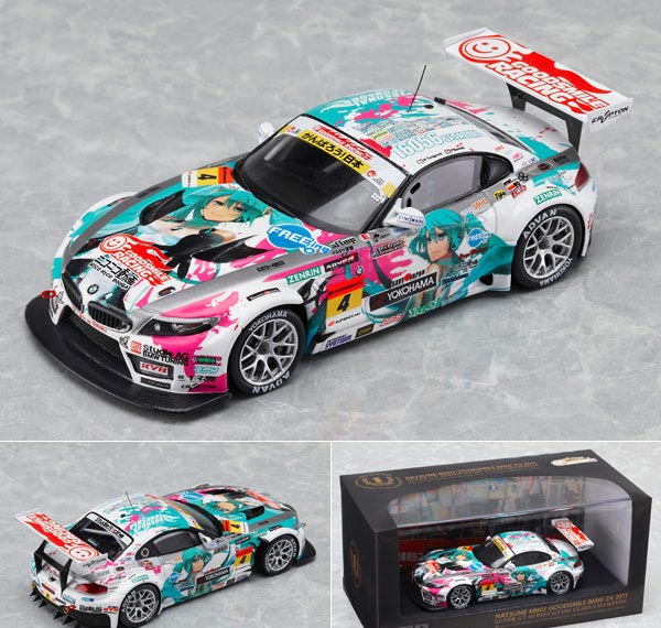 Good Smile Racing 리섭 미니어처 카 모델 1/43 레이싱 미쿠 - 하츠네 미쿠 GOODSMILE BMW Z4 2011 시리즈: 챔피언 Ver.