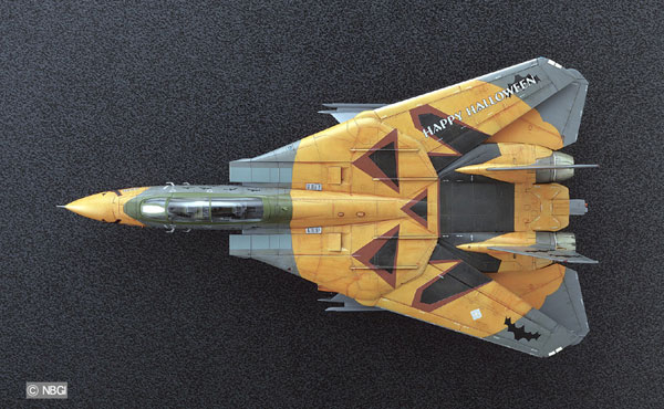 Hasegawa Plastic Model 1/72 F-14D Tomcat Ace Combat Pumpkin Face 图片 1