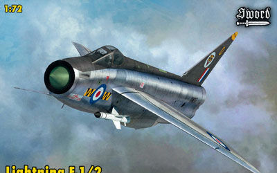 Sword 1/72 Lightning F.1/2 (Color Photo-etched Parts, Resin Parts, Decal Version x 2) Plastic Model image 1