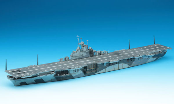Hasegawa 1/700 Waterline US Aircraft Carrier Ticonderoga Plastic Model