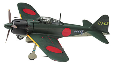 Hasegawa 1/32 Mitsubishi A6M5c Zero Type Carier Fighter 52 Model Hei Plastic Model