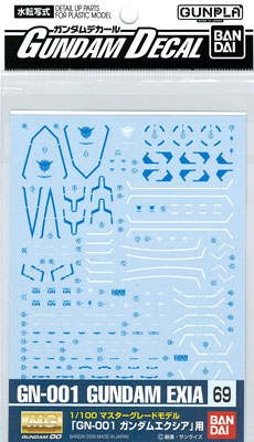 Bandai Gundam Decal No.69 For MG Gundam Exia hình ảnh 1