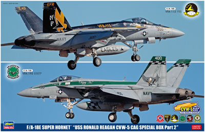 Hasegawa [Bonus] 1/72 F/A-18E Super Hornet "USS Ronald Reagan CVW-5 CAG Special Pack Part2" Plastic Model