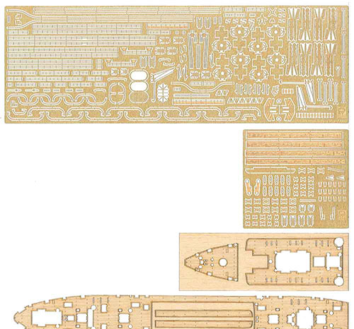 PIT-ROAD 1/700 PIT-ROAD Original Photo-etched Parts Series - IJN Supply Ship Irako (w/Wooden Deck)
