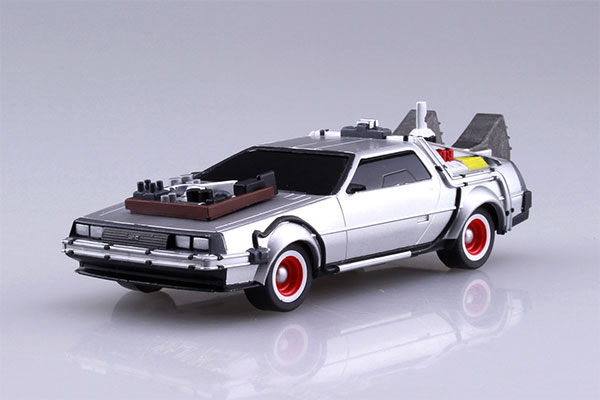 Aoshima Movie Mecha No.13 1/43 Pullback Back To The Future Part III Time Machine Plastic Model