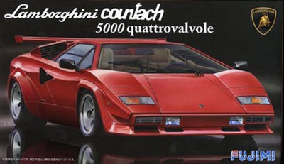 Fujimi 1/24 Real Sports Car Series No.11 Lamborghini Countach 5000 Quattrovalvole Plastic Model