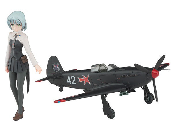 Hasegawa 1/20 Strike Witches Sanya V. Litvyak w/Yakovlev Yak-3 (1/72) Plastic Model