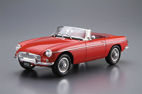 Aoshima The Model Car No.101 1/24 BLMC G/HM4 MG-B MK-2 '68 Plastic Model image 1