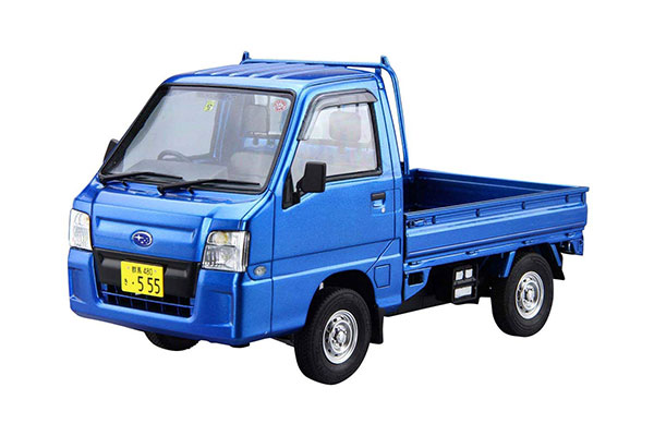 Aoshima The Model Car No.4 1/24 Subaru TT2 Sambar Truck WR Blue Limited '11 Plastic Model