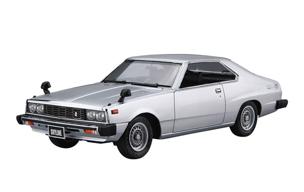 Aoshima ザ・モデルカー No.52 1/24 ニッサン KHGC210 スカイライン HT2000GT-ES '77 プラモデル 画像 1