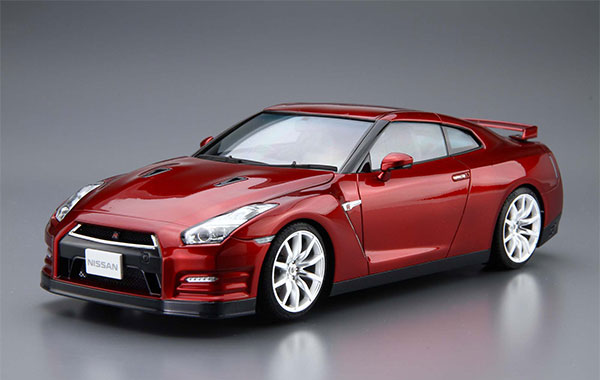 Aoshima The Model Car No.3 1/24 Nissan R35 GT-R Pure Edition '14 Plastic Model 图片 1