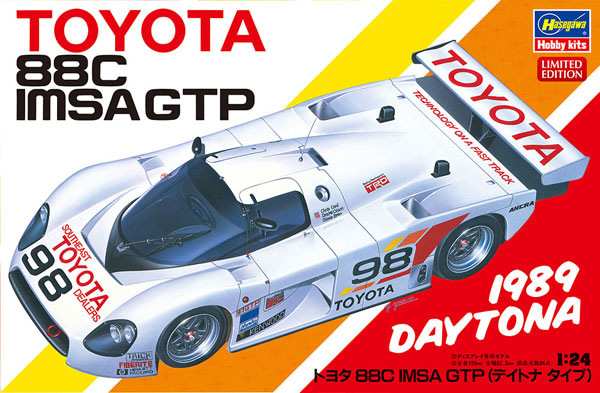 Hasegawa 1/24 Toyota 88C IMSA GTP (Daytona Type) Plastic Model