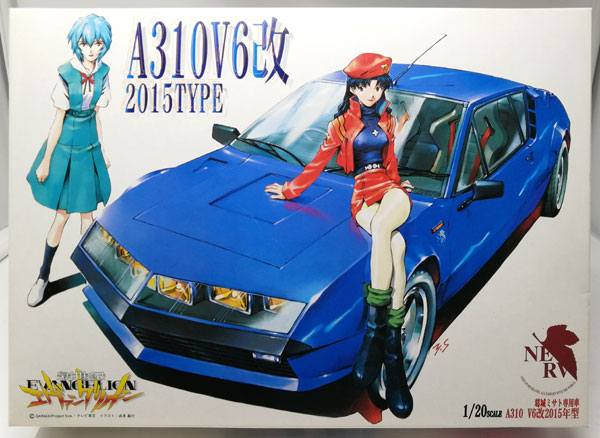 Fujimi 1/20 Misato Katsuragi's Car A310 V6 Kai 2015 Model WITH Misato Katsuragi & Rei Ayanami Plastic Model
