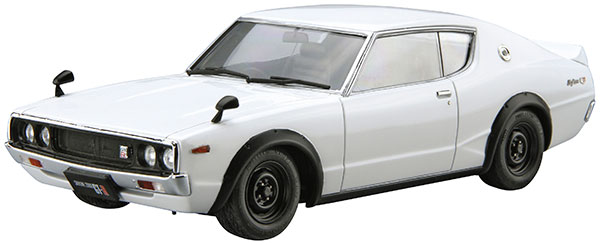 Aoshima The Model Car No.15 1/24 Nissan KPGC110 Skyline HT2000GT-R '73 Plastic Model