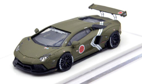 Liberty Walk 1/64 LIBERTY WALK LB Works Aventador LP700 Army Green