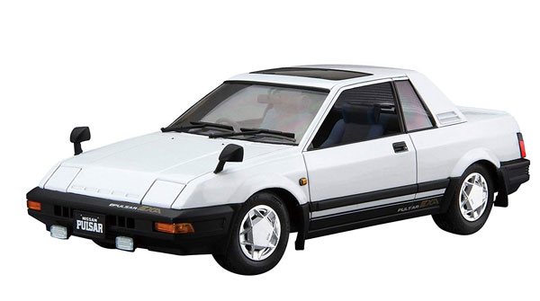 Aoshima The Model Car No.83 1/24 Nissan HN12 Pulsar EXA '83 Plastic Model
