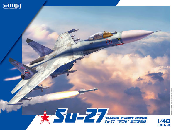 Great Wall Hobby [Bonus] 1/48 Su-27 Flanker B Plastic Model hình ảnh 1
