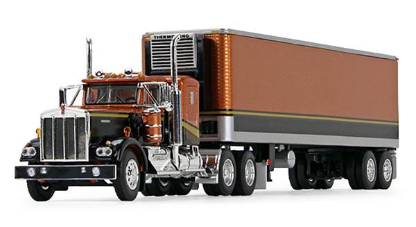 First Gear 1/64 켄워스 W900A 36인치 슬리퍼 w/40ft 냉동 트레일러, 빈티지 트레일러