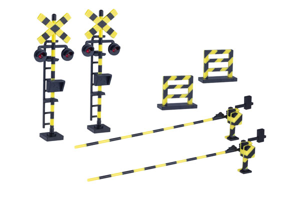 Plum 1/80 2-Color Mold Plastic Kit "Rail Crossing"