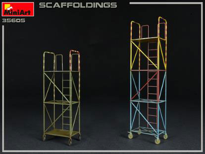Mini Art 1/35 Scaffoldings w/Wheel Set
