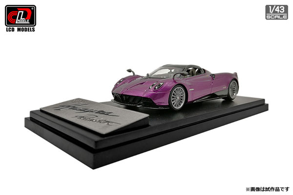 LCD MODEL 1/43 Pagani Huayra Roadster Purple gambar 1