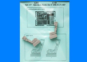 Aires 1/48 SJU-17 Ejection Seat (2pcs.) (For F/A-18E/F, F-14D) รูปภาพ 1