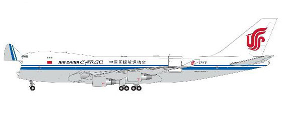Gemini 1/400 GeminiJets 747-400F (SCD) China Cargo Airlines B-2476 Selectable: Open/Closed