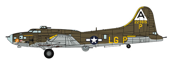 Hasegawa 1/72 B-17F Flying Fortress "Miami Clipper" Plastic Model
