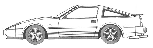 Fujimi 1/24 High Society Car Series No.2 Fairlady 300ZR '86 (High Society Car Version) Plastic Model image 1