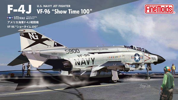 Fine Molds 1/72 US Navy F-4J Fighter VF-96 "Showtime 100" Plastic Model