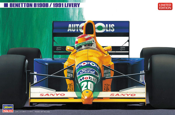 Hasegawa 1/24 Benetton B190B (1991 Color) Plastic Model Bild 1