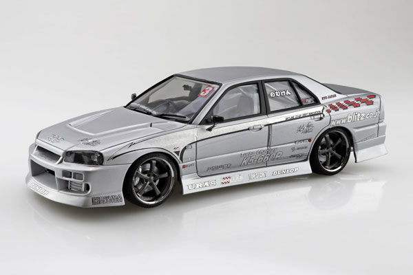 Aoshima The Tuned Car No.20 1/24 URAS 2002 D1Spec Replica ER34 Skyline '01 (Nissan) Plastic Model