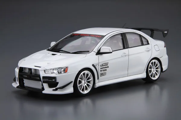 Aoshima The Tuned Car No.19 1/24 C-WEST CZ4A Lancer Evolution X '07 (Mitsubishi) Plastic Model