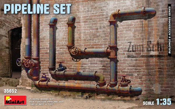 Mini Art 1/35 Pipeline Set Plastic Model image 1