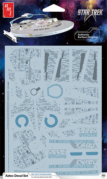 Polar Lights 1/537 Star Trek NCC-1864 U.S.S. Reliant Aztec Decals Set