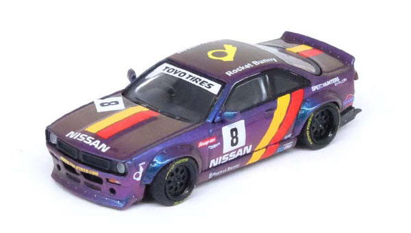 INNO Models 1/64 NISSAN Silvia (S14) BOSS "ROCKET BUNNY" Purple