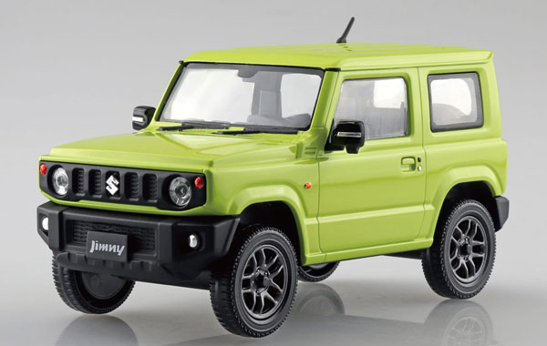 Aoshima RakuPla Snap Kit No.09-KY Suzuki JB64 Jimny (Kinetic Yellow) Plastic Model